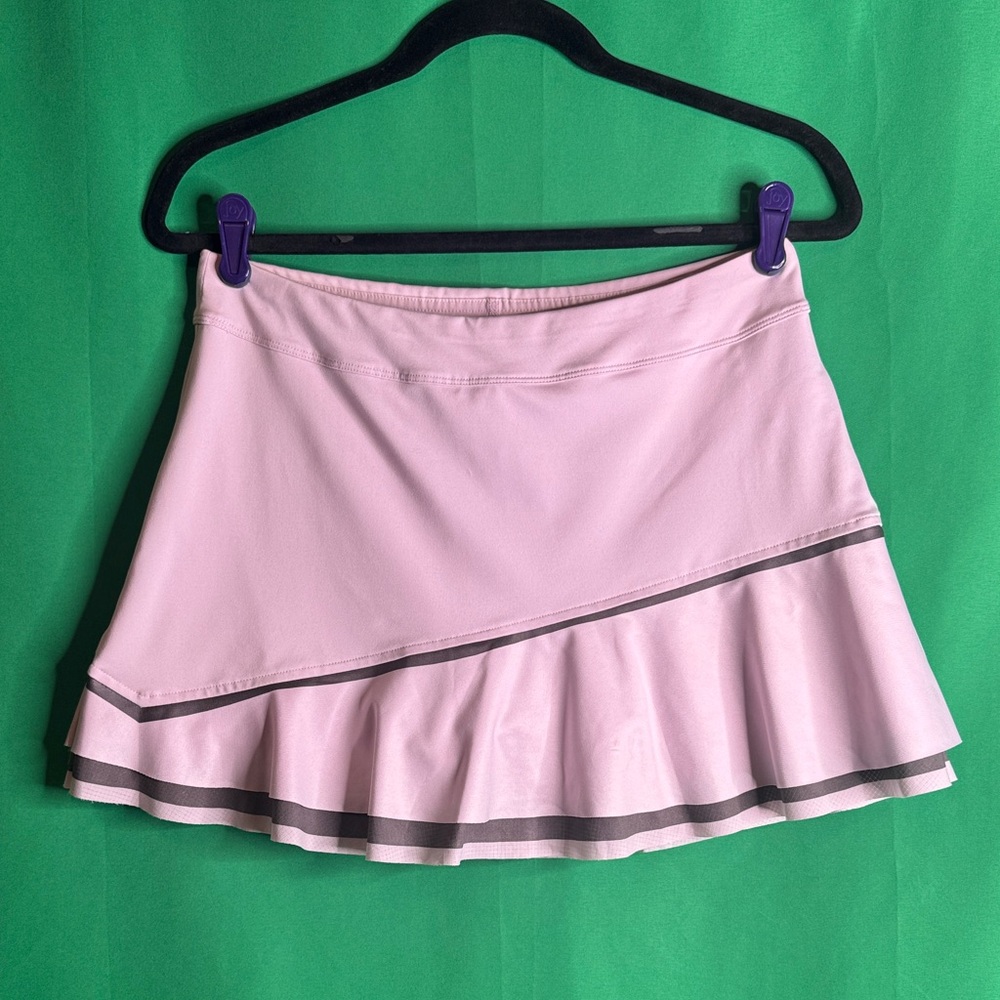 InPhorm Pink Ruffled Women's Classic Flounce Skirt Medium EUC